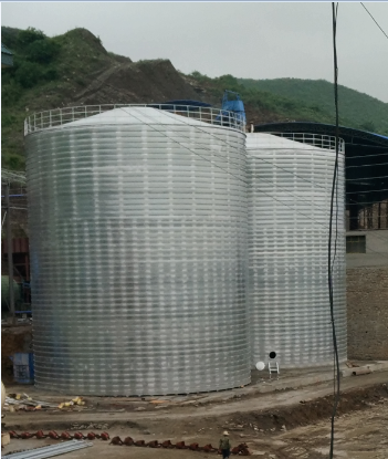 抚顺粮食钢板仓的安装全过程不用热焊接